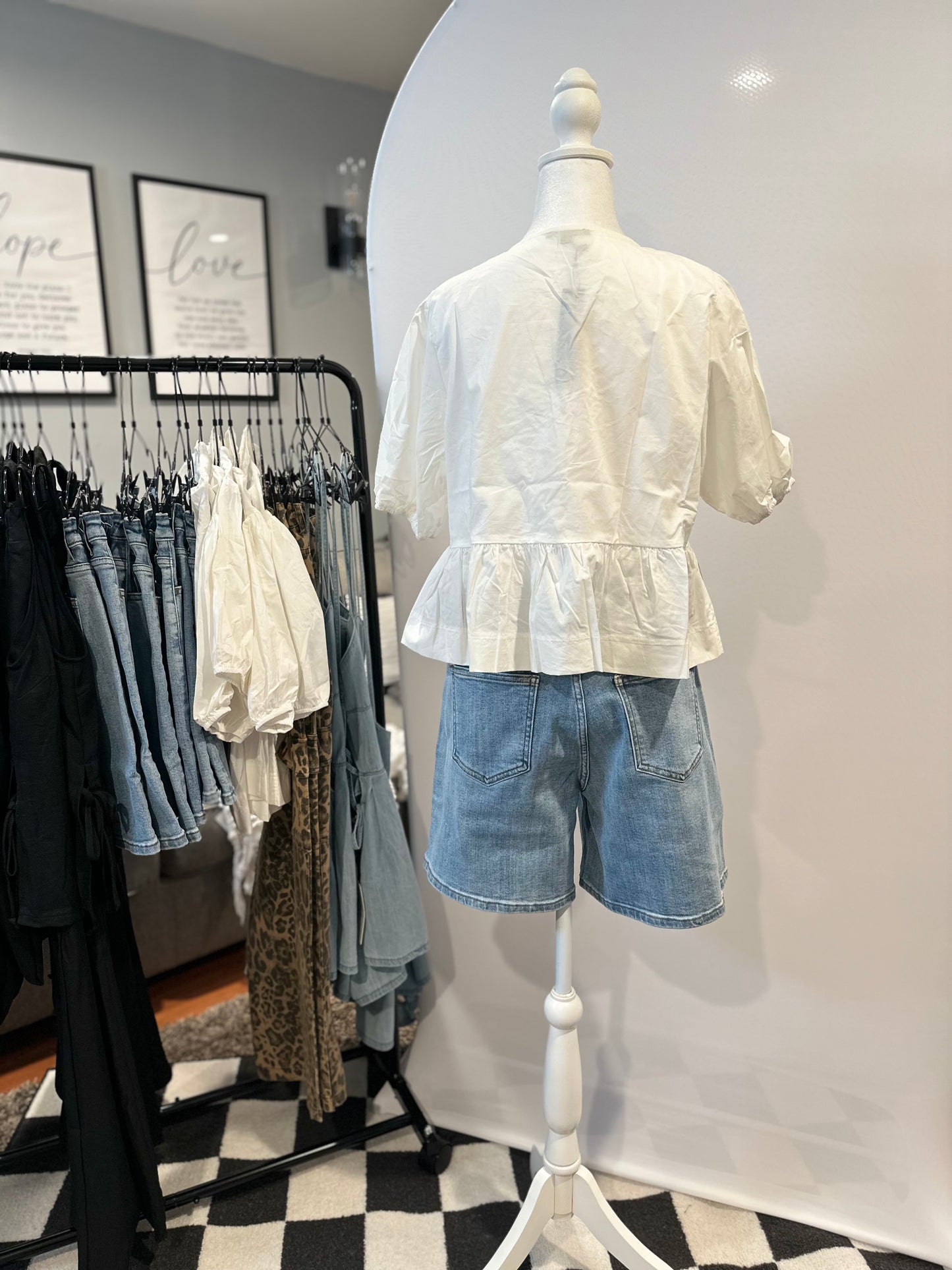 Vintage Chill Denim Mom Shorts