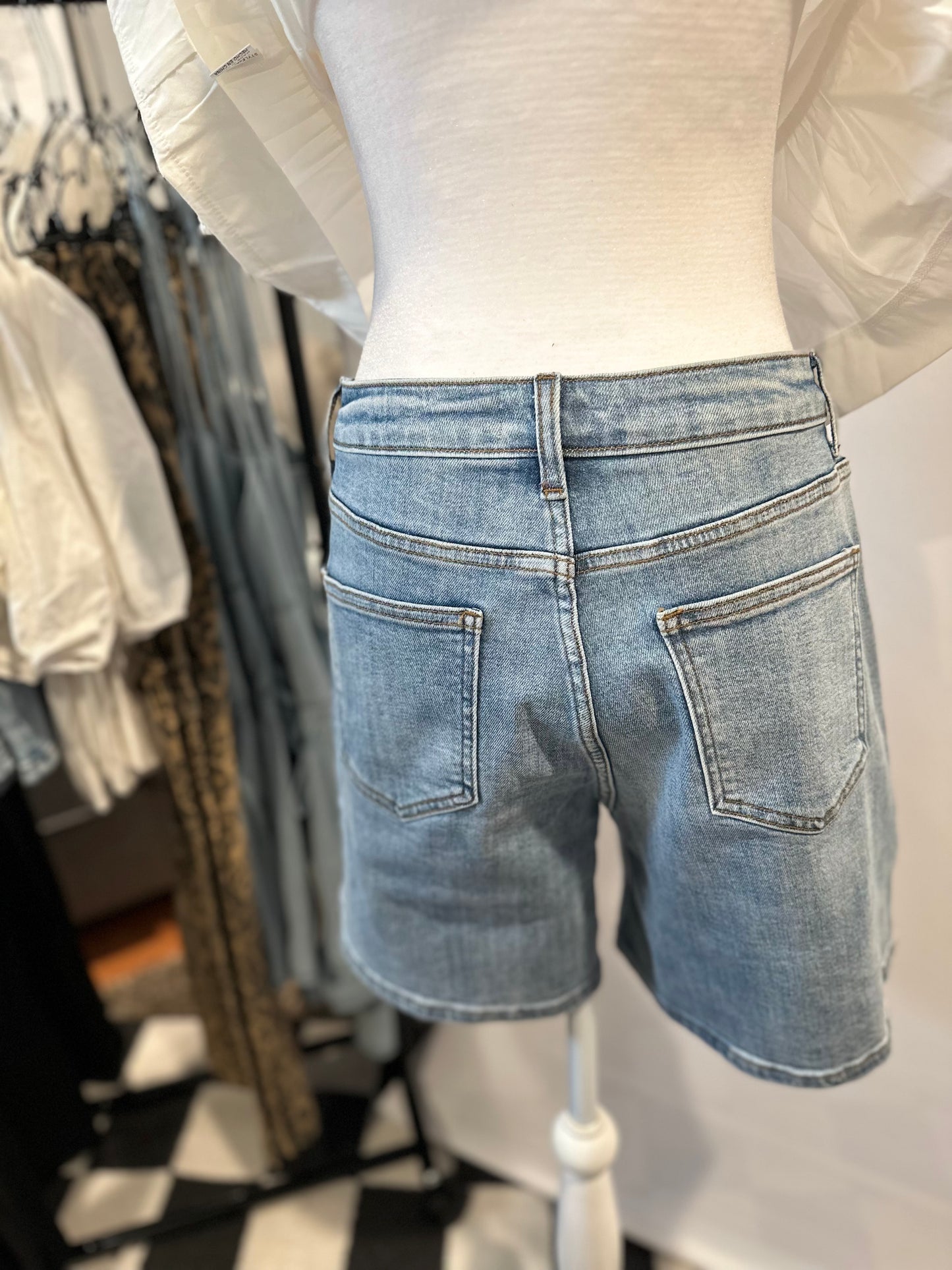 Vintage Chill Denim Mom Shorts
