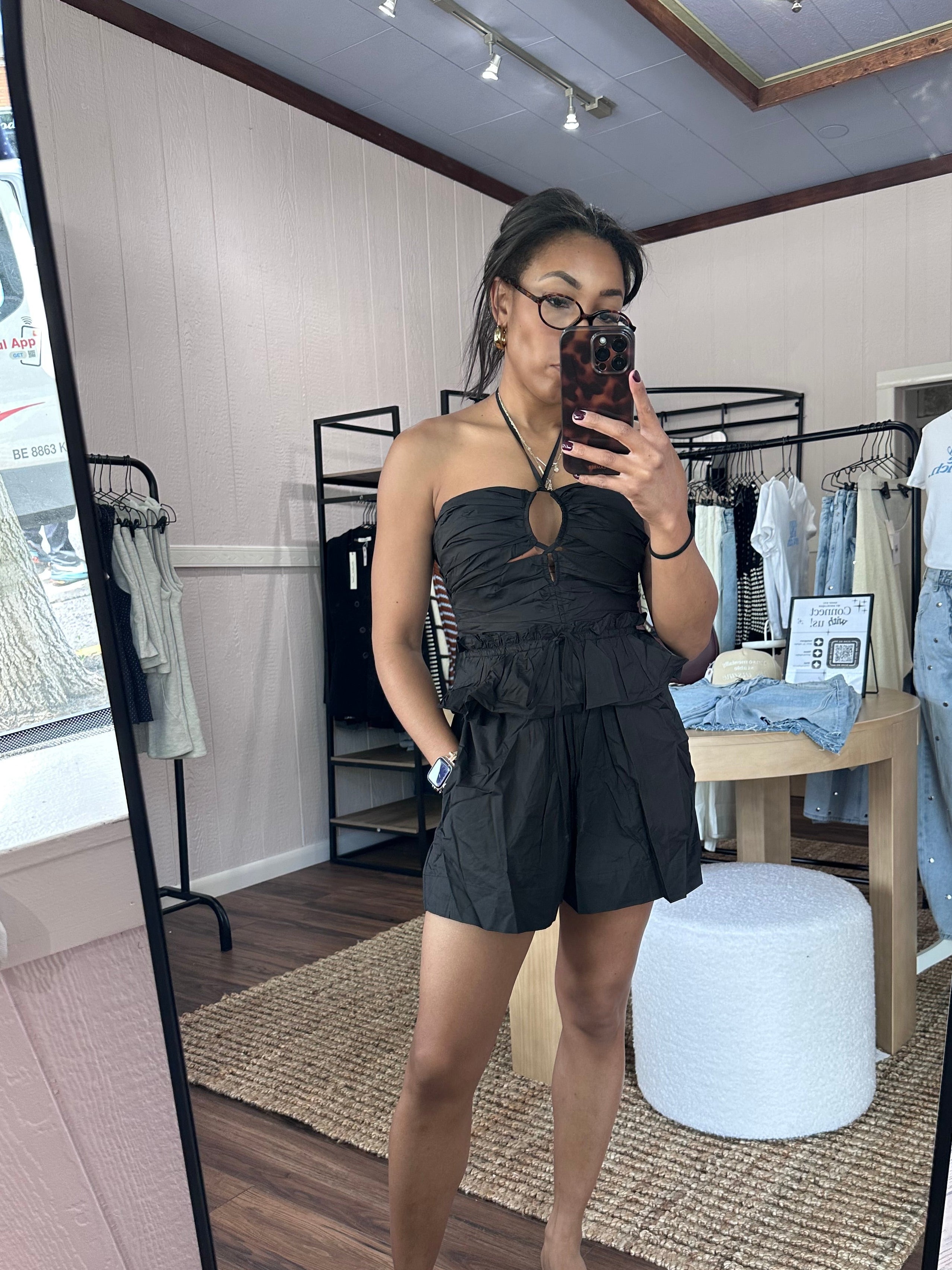 The Blair Noir Romper