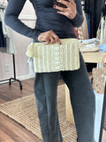The Solstice Woven Clutch - Light