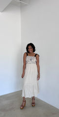 Marlowe Embroidered Midi Dress