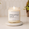 Pineapple Sage - 7oz. Clear Glass Scented Candle