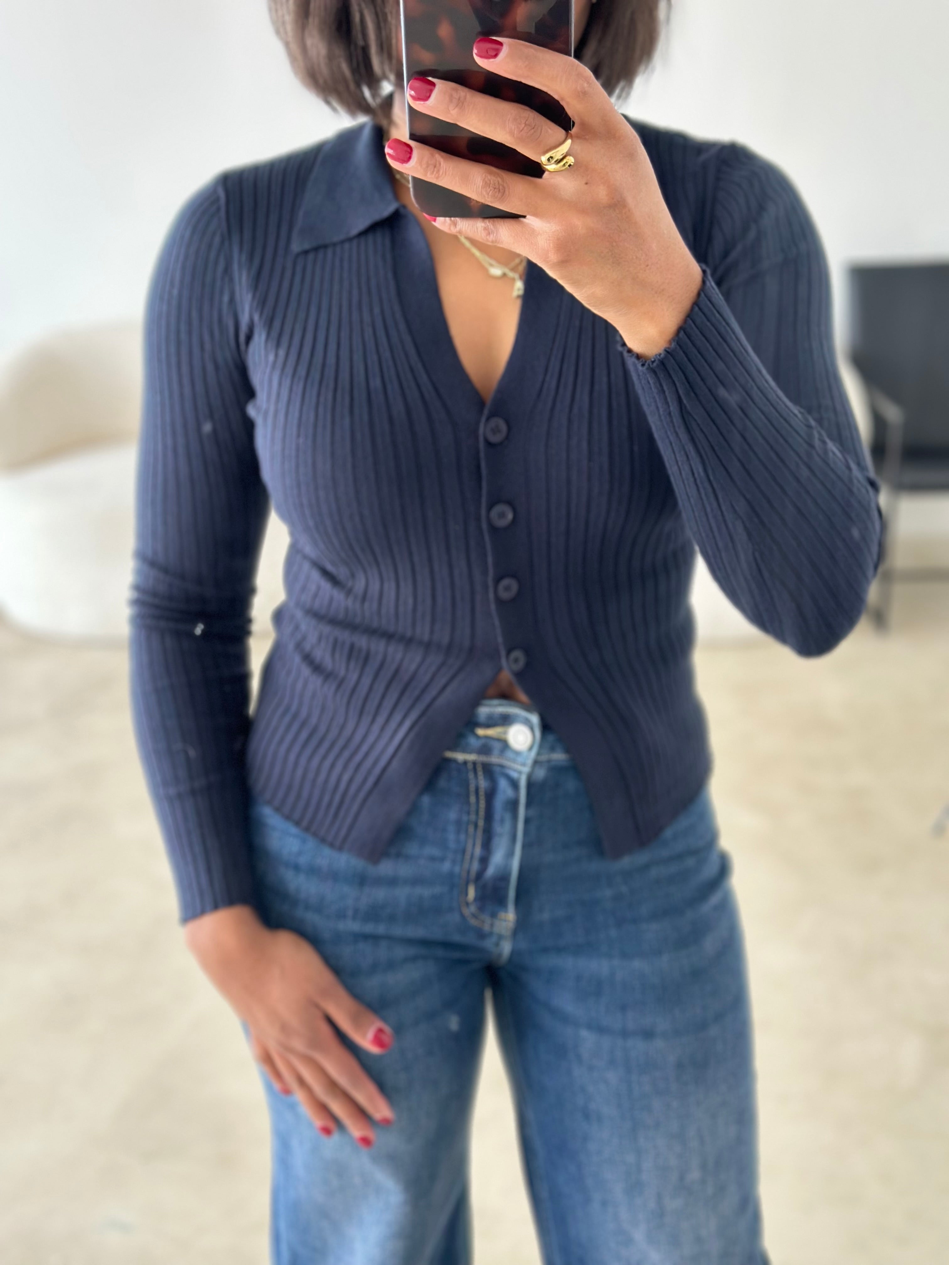 The Midnight Muse Ribbed Top