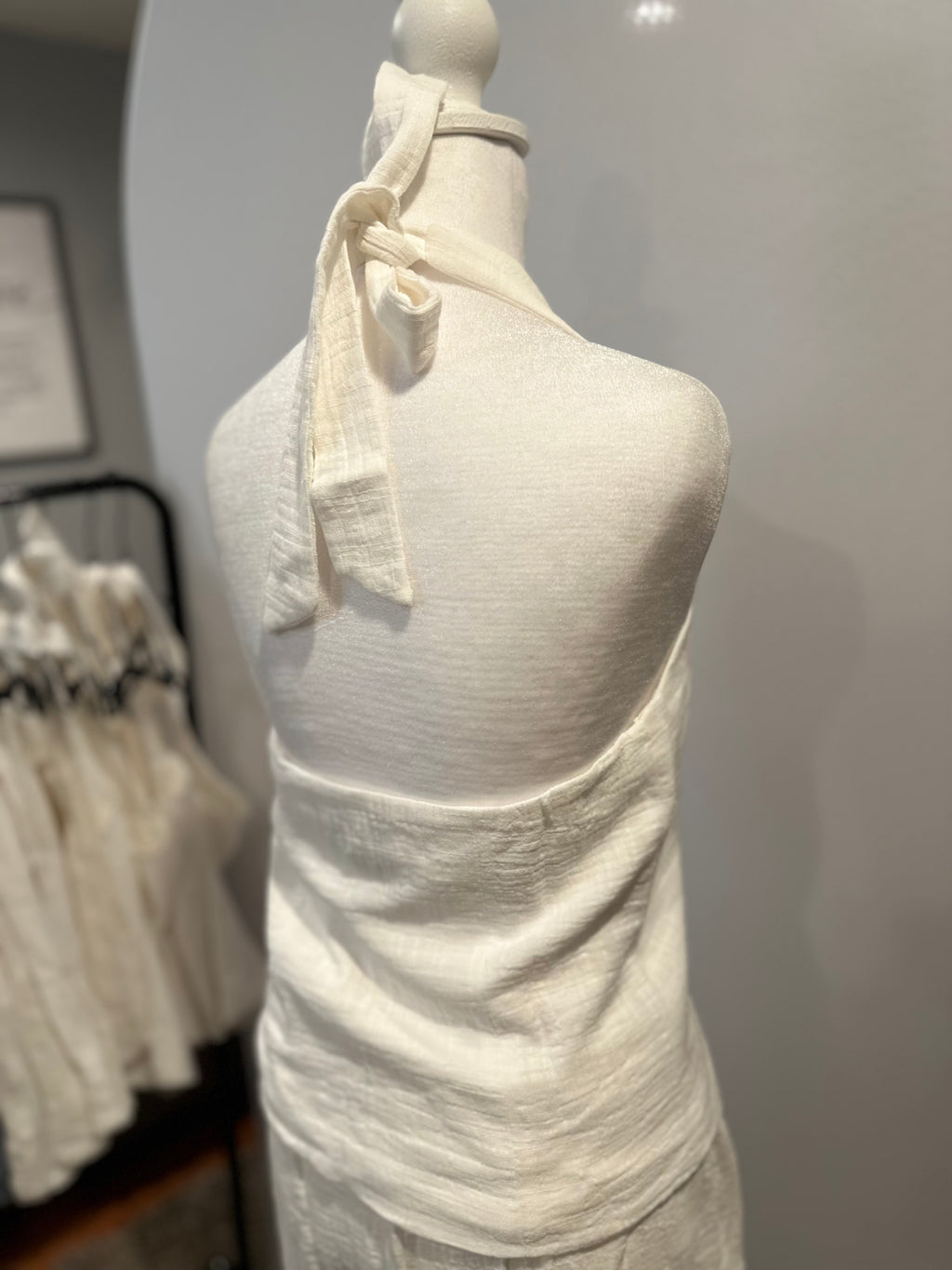 Linen Luxe Halter Vest