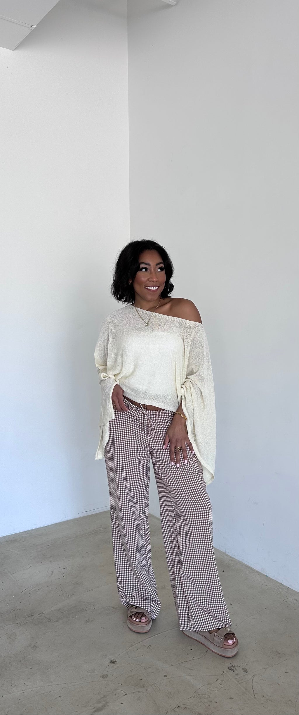 The Rowan Gingham Pants