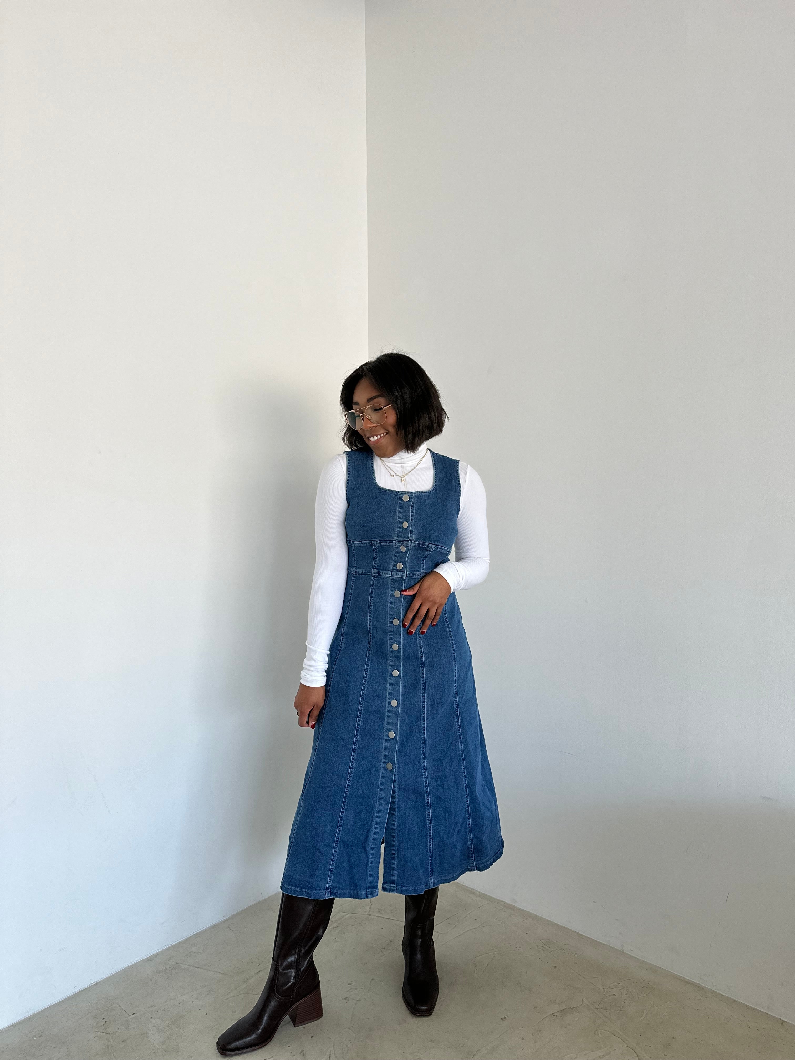 The Denim Days Midi Dress