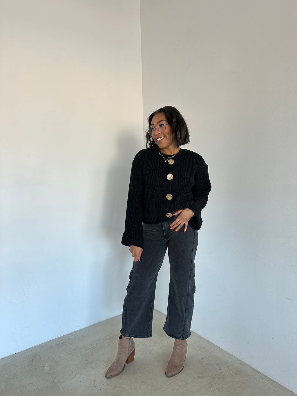 Smoky Ember Cardigan