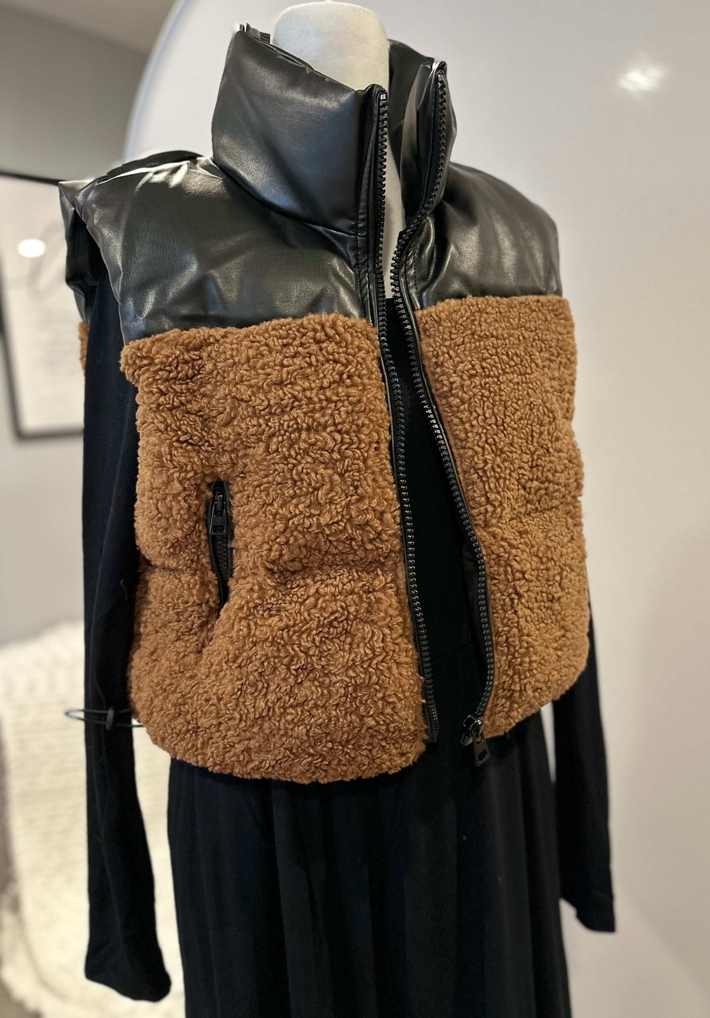Lexi Mocha Sherpa Vest