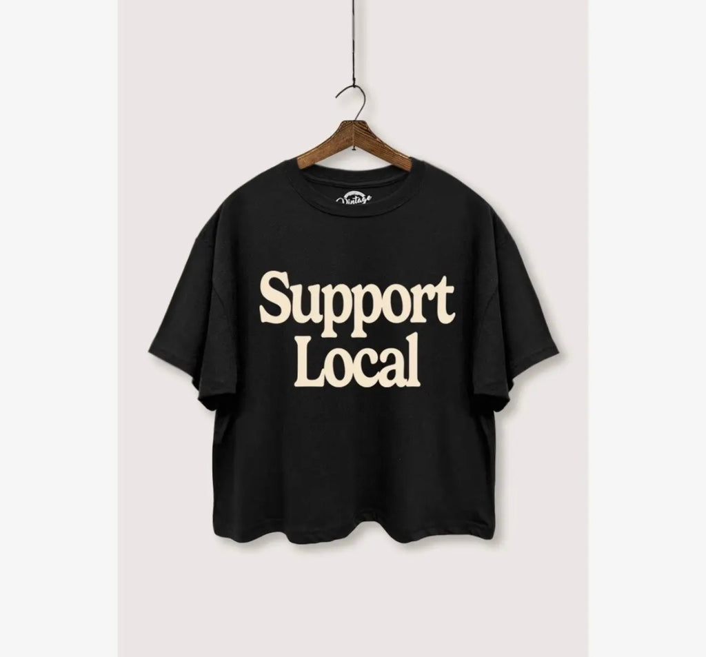 Support Local Graphic Tee - Black
