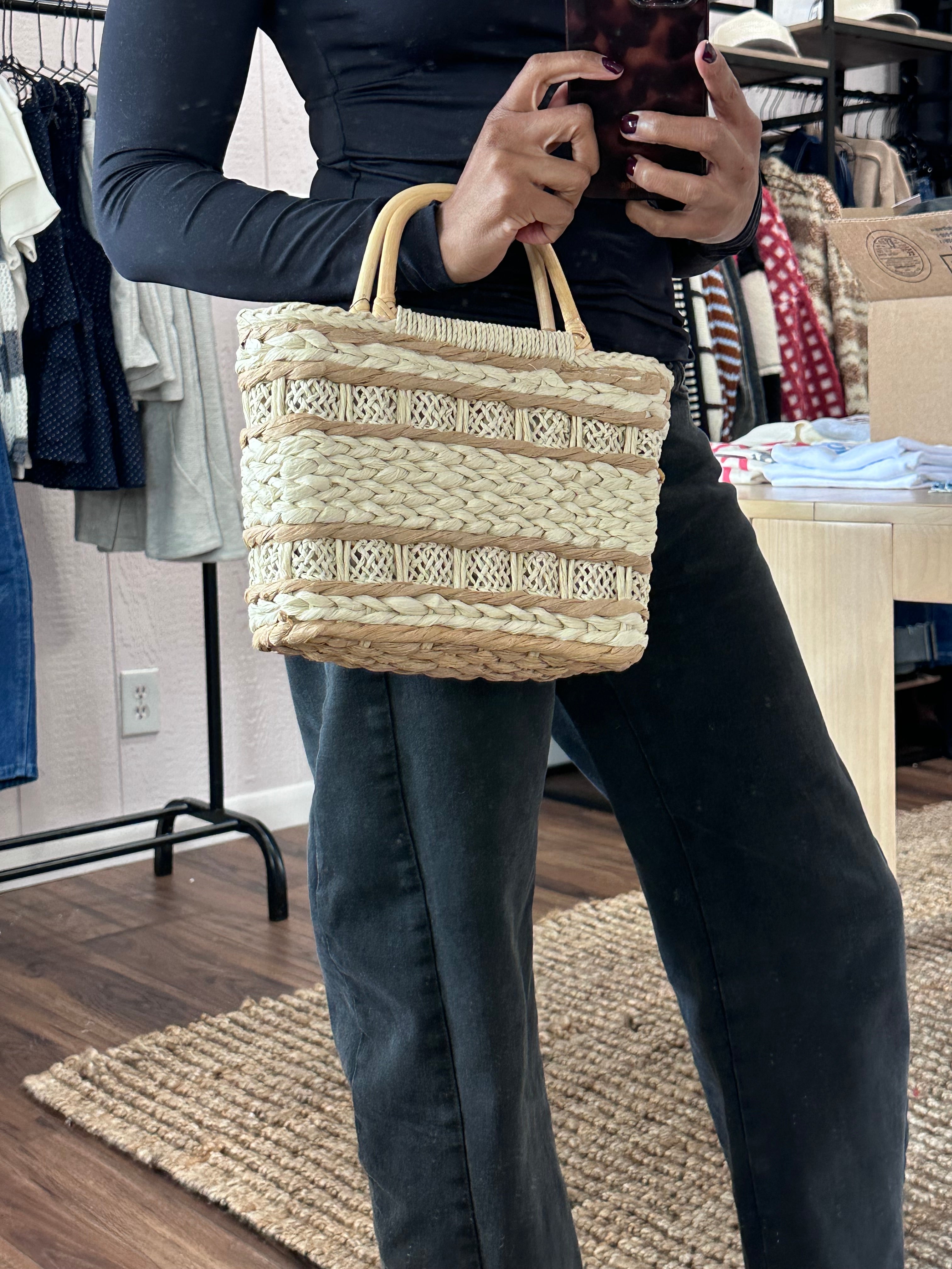 The Santorini Woven Tote