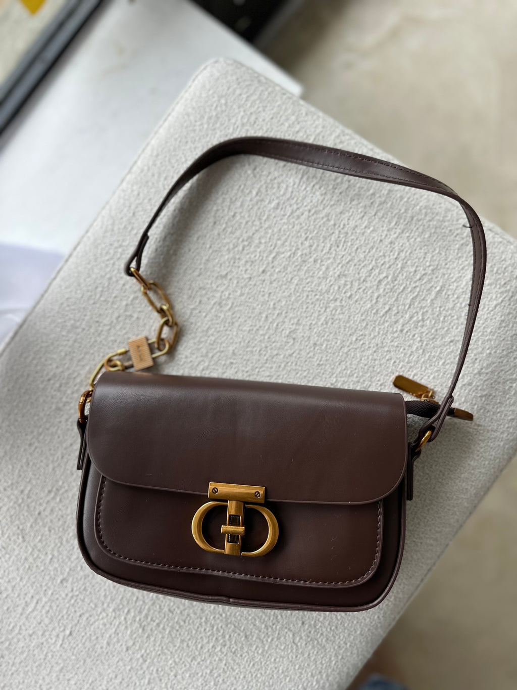 The Espresso Chain Shoulder Bag