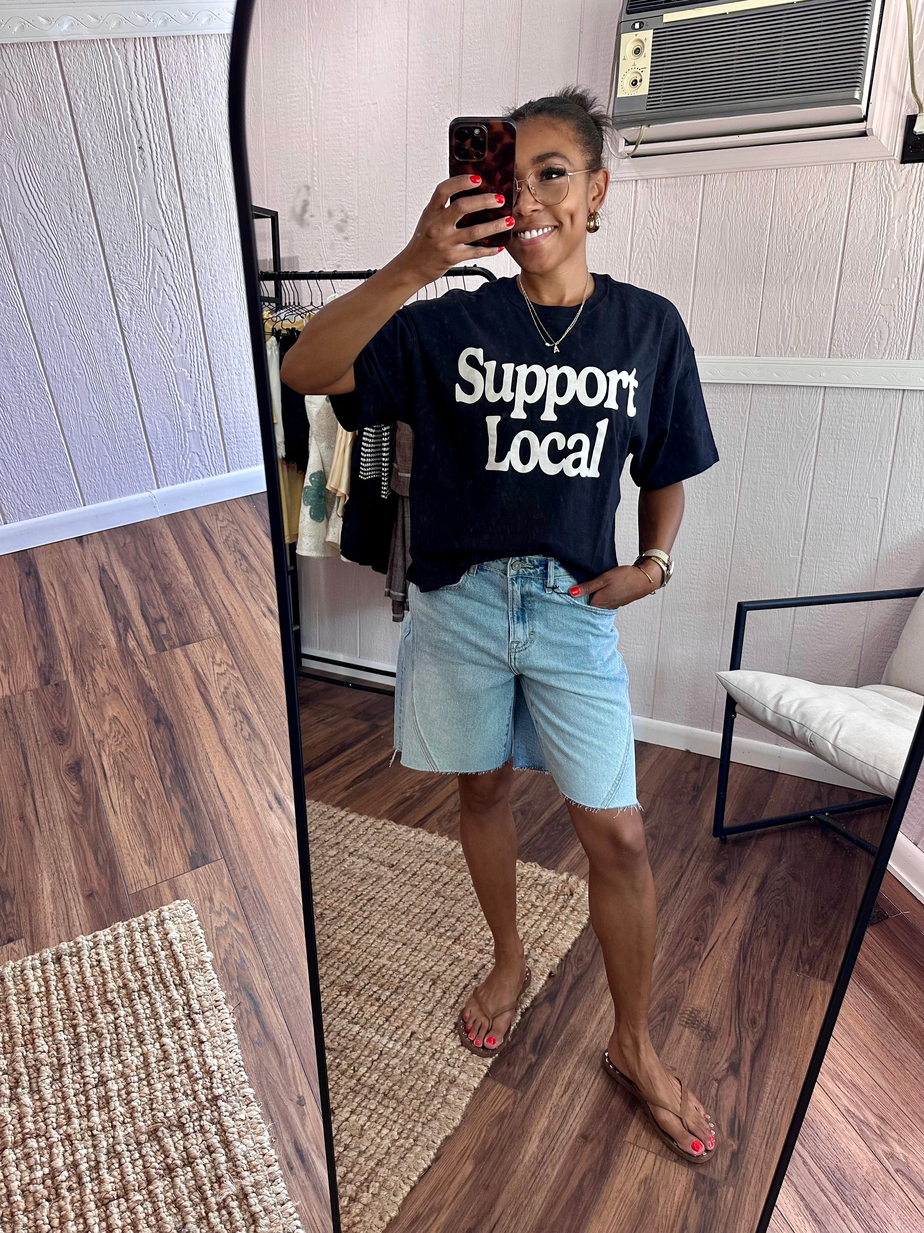Support Local Graphic Tee - Black