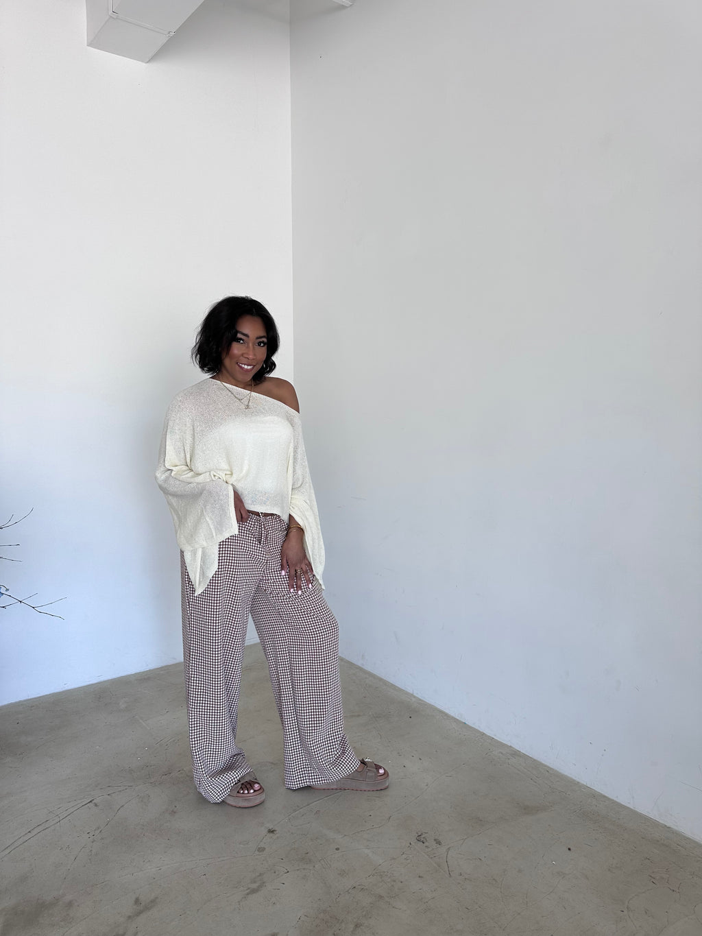 The Rowan Gingham Pants