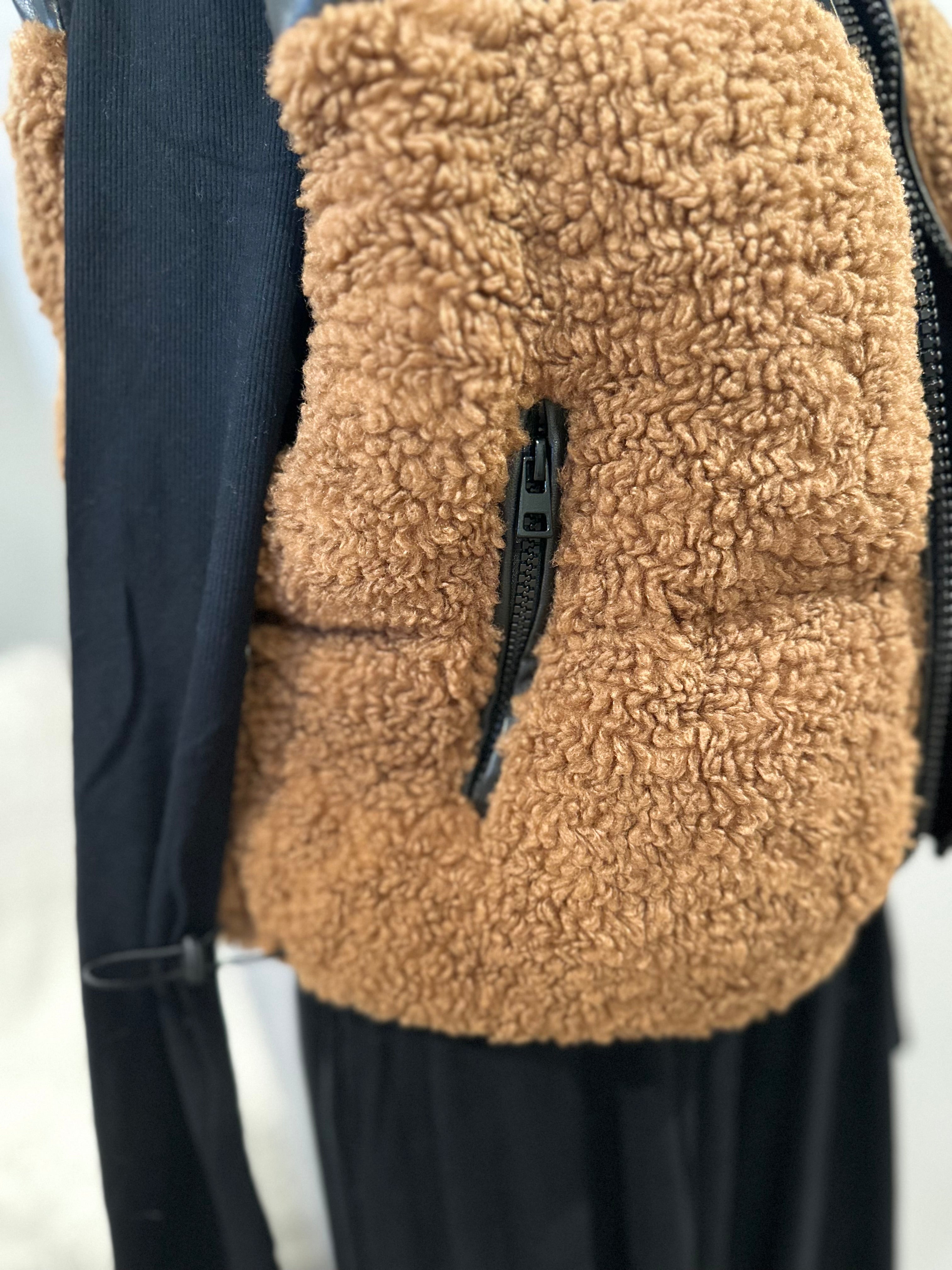 Lexi Mocha Sherpa Vest