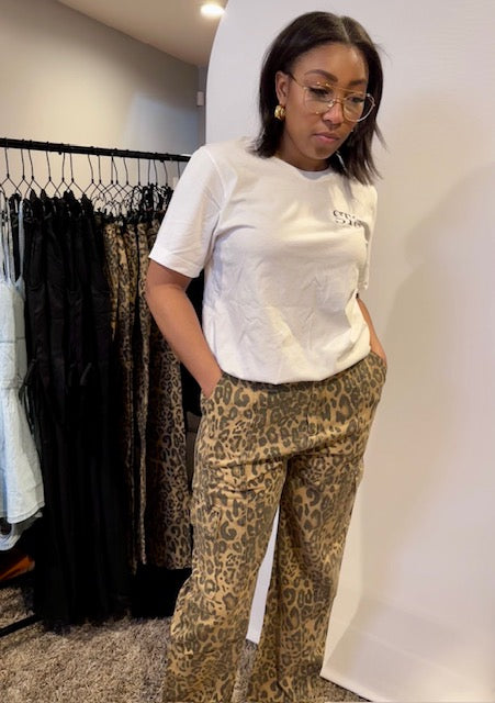 Bran Leopard Cargo Pants