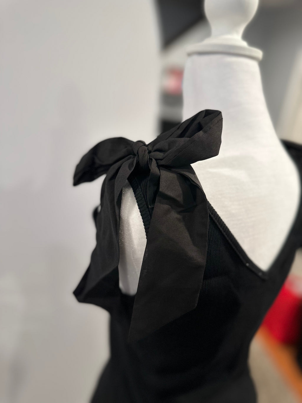 Charlotte Tie-Shoulder Ribbed Tank