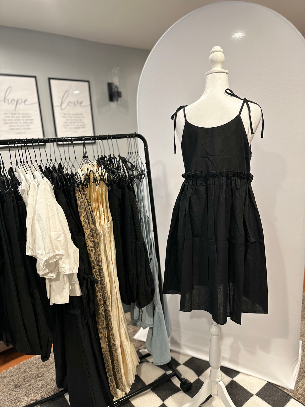 Summer Nights Tie up shoulder dress