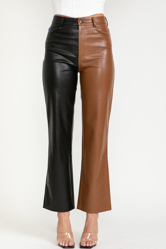 Two Tone Vegan Leather Plants