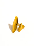 Danielle 18K Gold Non-Tarnish Abstract Statement Ring: Yellow Gold